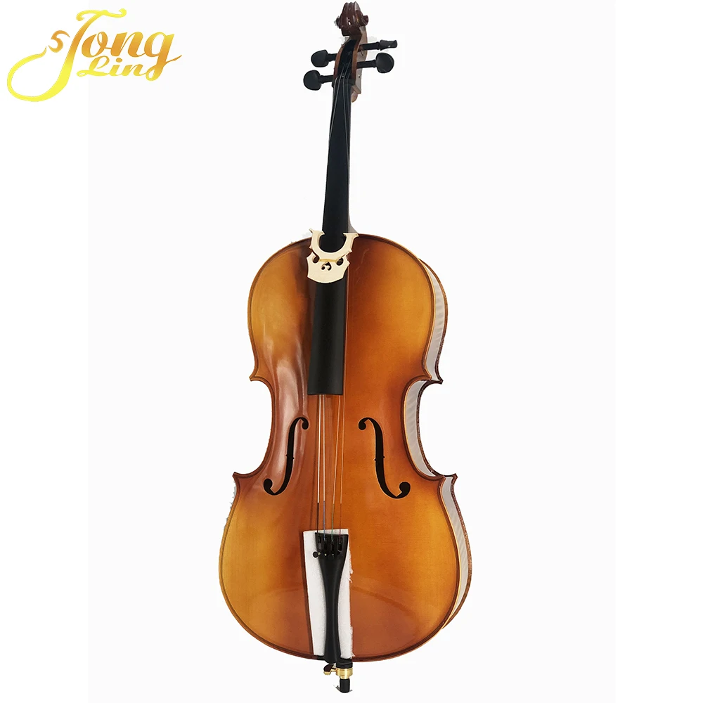 4/4 Flame Cello Professional Grade with Ebony Accessories
