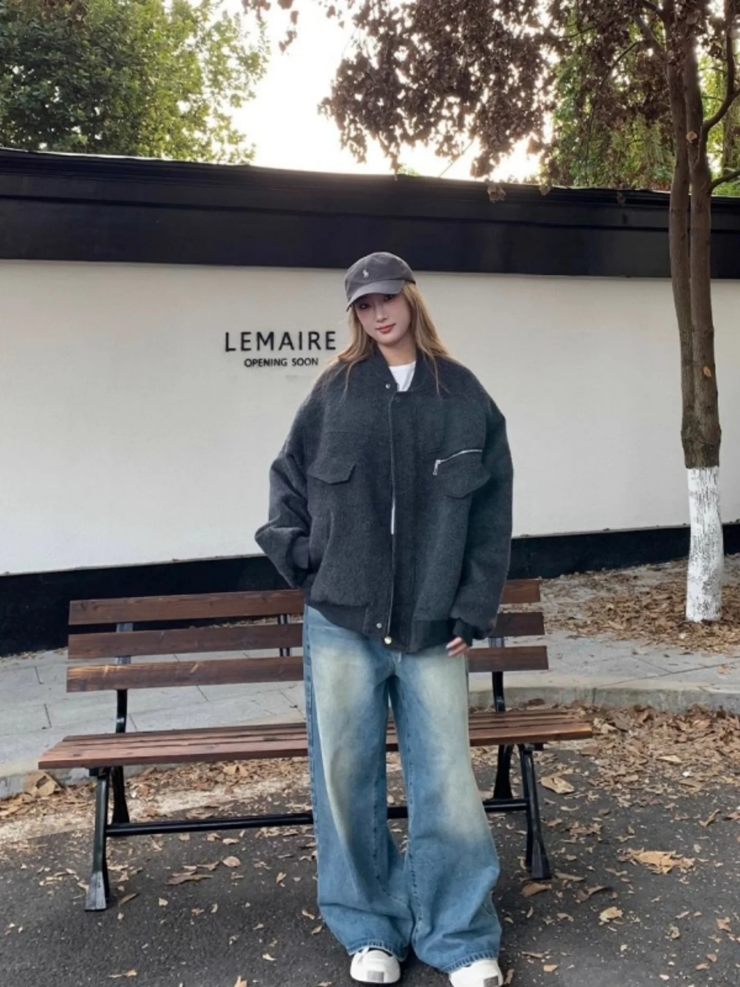 

plus Size American Sle Thiened Warm Long Sve Baseball Jaet Women's Autumn Winter Loose Couple Sle Coat Windbreaker