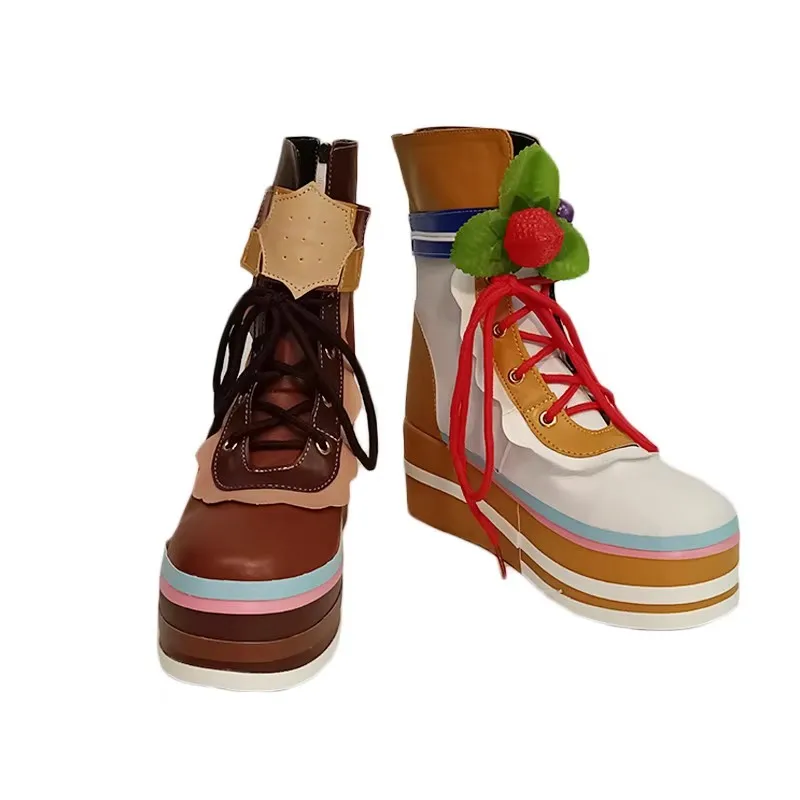 Gioco Umamusume Pretty Derby Hishi Akebono Scarpe Cosplay Stivali Anime Halloween Festa di Natale Donne adulte Uomini Costume Puntelli
