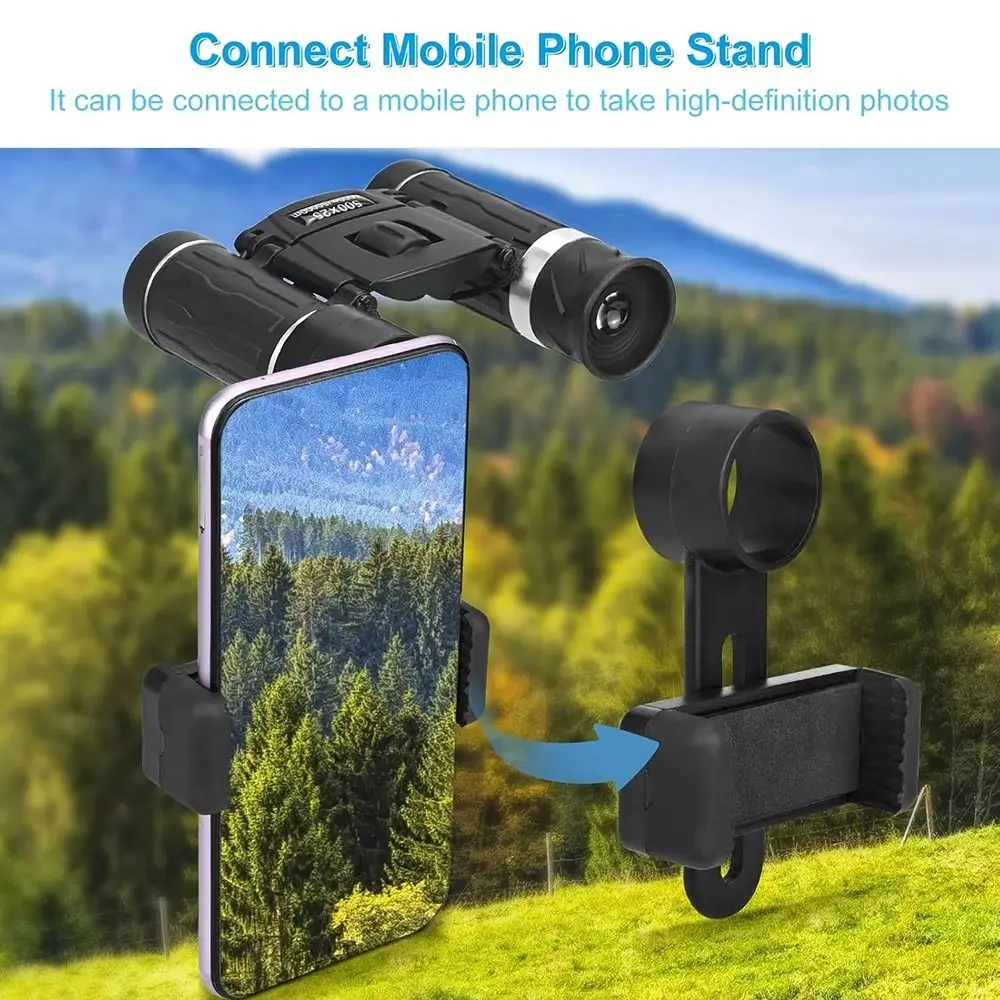 500X25 HD Zoom Binoculars 5000m/50000M Long-Distance Vision Portable Binocular Telescope Waterproof Compact