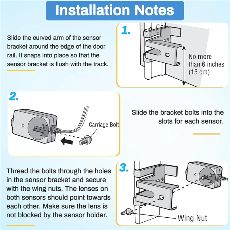 F-T Safety Sensor  Eye For 41A5034 Liftmaster Sears Chamberlain Craftsman Garage Door Opener With Bracket