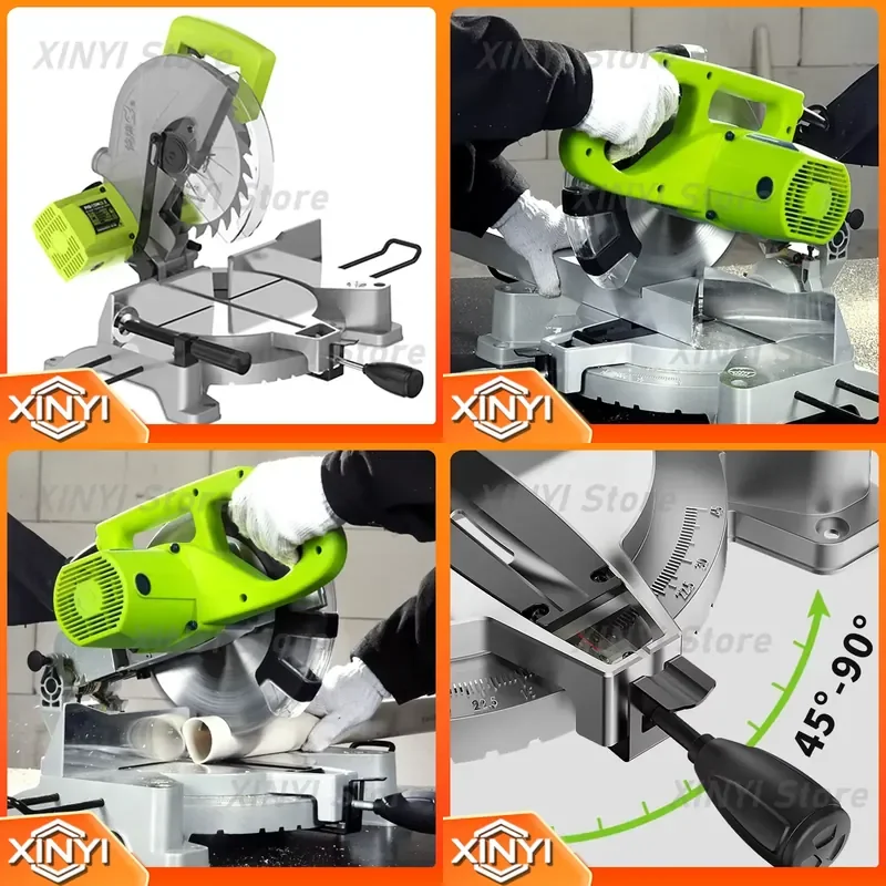 for G7-255A 10 inch Aluminum Alloy Woodworking Oblique Cutting Machine Multi-function 45 Degree 90 Degree Angle High