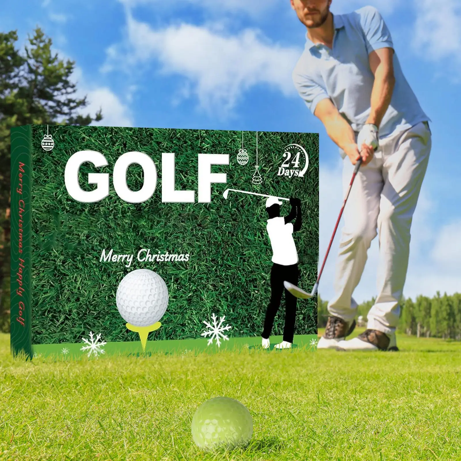 

Christmas Countdown Calendar 24 Days Golf Accessories Set Christmas Countdown Toys For Women Men Teens Boys Girls Father Husband