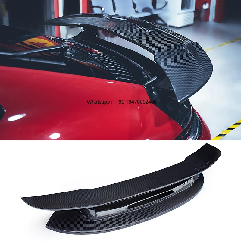 For 992 911 2019-On Carbon Fiber Spoiler Trunk Tail Wing Car Body Kits Auto Parts CMST Style Genuine Product Forged