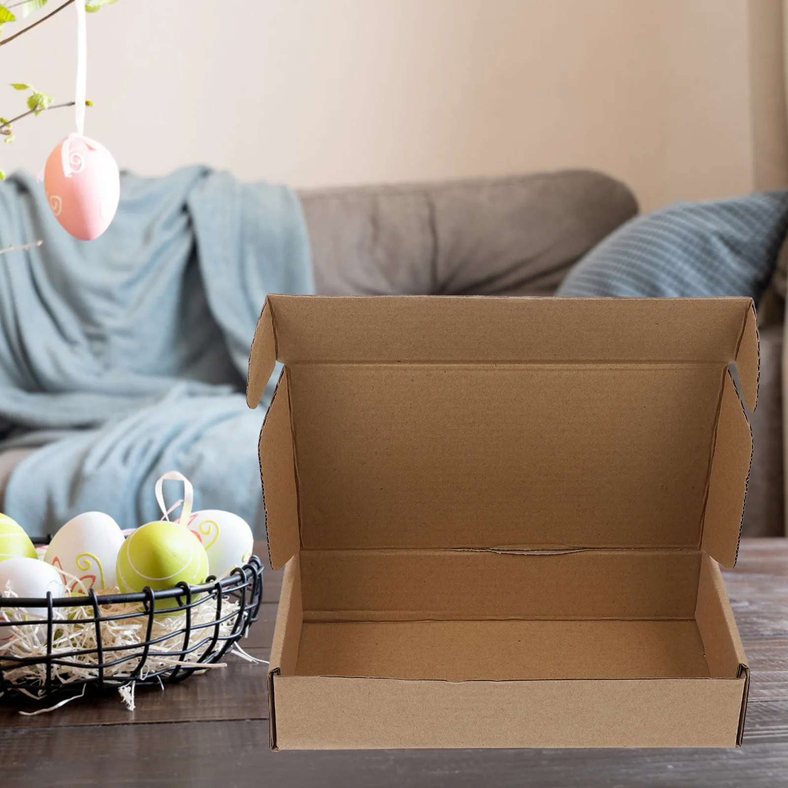 20Pcs Corrugated Cardboard Boxes Unique Design Pressure-Resistant Multi-Use Moving Packing Storage Shipping Boxes