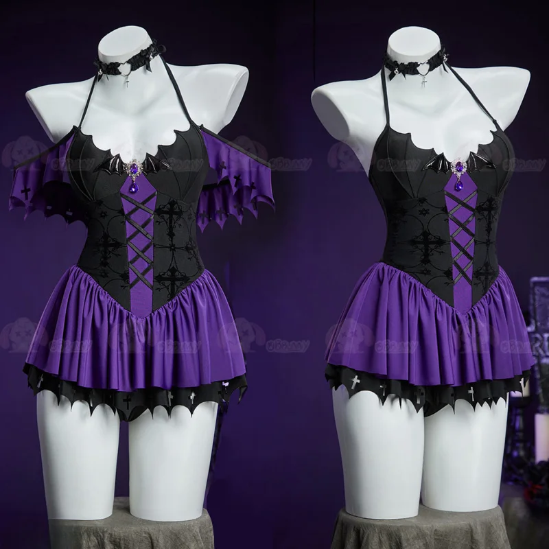 Disfraz de Cosplay de Anime Monster Clawdeen Wolf, Traje de Baño Gótico Sexy, Uniforme para Halloween, Carnaval, Fiesta, Ropa para Mujer, Nuevo