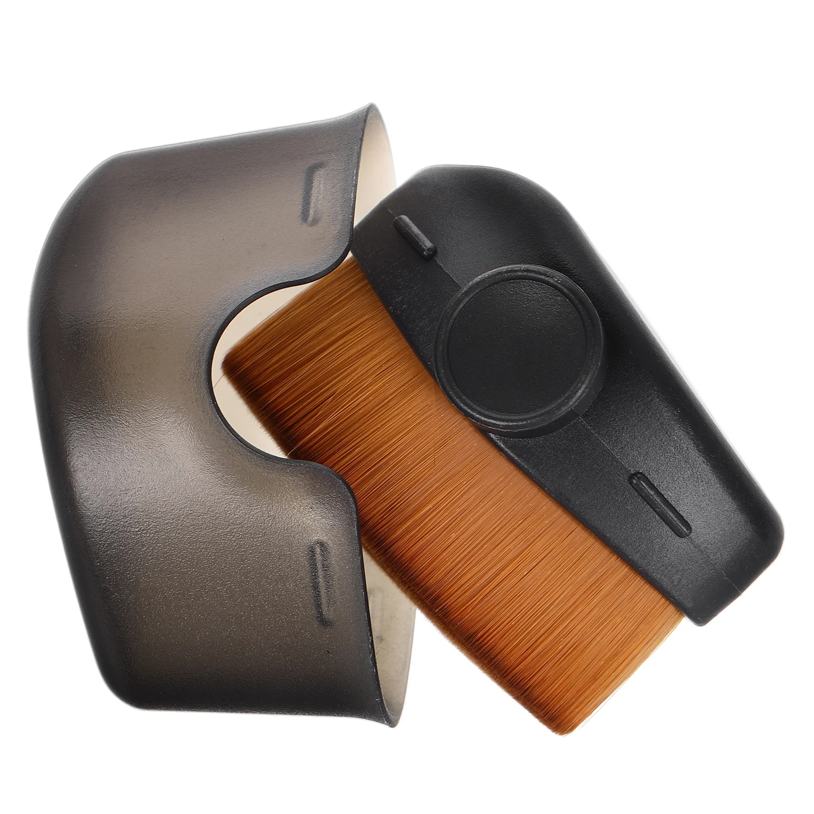 

Dense Foundation Brush for Liquid and Powder Makeup Includes Cover Easy Carry Even Blend Ergonomic Handle Multi Use Face Skin