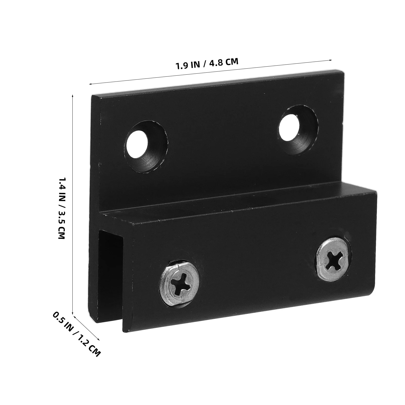 6 szt. Metalowe klipsy mocujące do lusterek, wsporniki do zawieszania na ścianie do półek szklanych, elementy montażowe, uchwyty typu H, wytrzymała konstrukcja