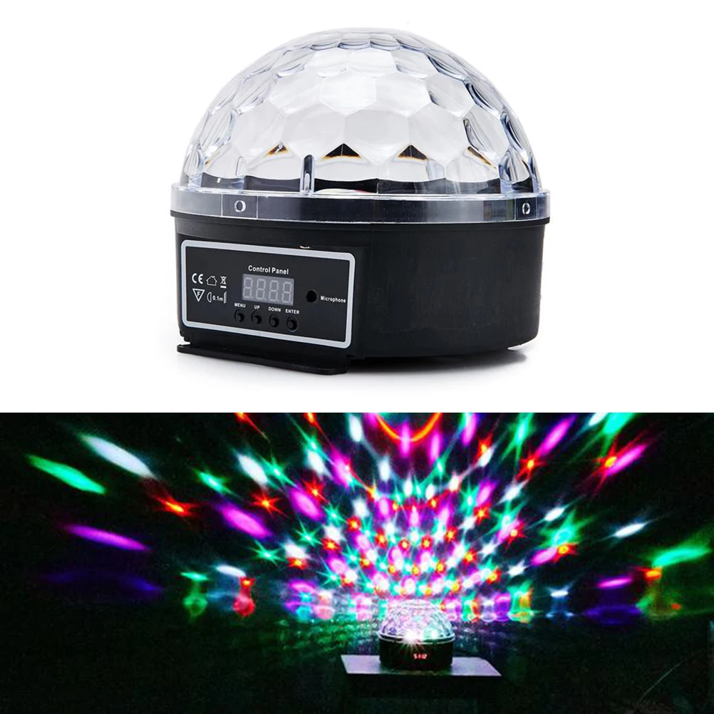 كريستال الكرة التحكم الصوتي الرقمي LED مصباح 6Ch الذاتي المشي Dmx512 ضوء المرحلة للحزب ديسكو مع الاتحاد الأوروبي التوصيل