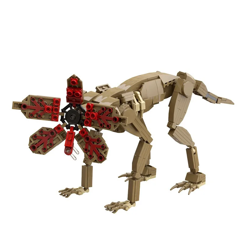 Hot Demogorchid Monster and Van Model Building Blocks Strangered Figures Human Eating Demon Puzzle DIY Toys Kids Halloween Gifts