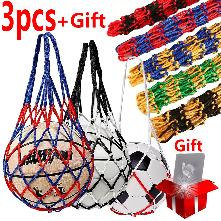Basketball/Football/Volleyball Net Bag Thick Woven Net Basketball Storage Durable Nylon Training Net Bag for all kinds of balls