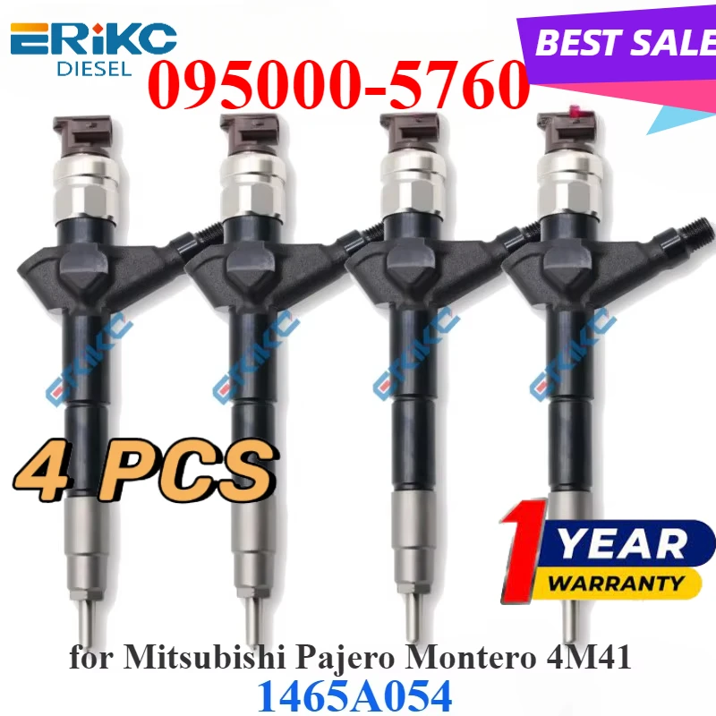 

4 шт. 1465A054 095000-5760 дизельный инжектор 095000-5761 автозапчасти для впрыска топлива для Mitsubishi Pajero Montero 4M41