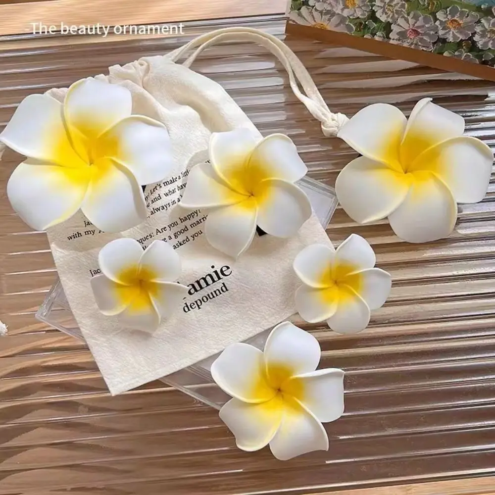 Pinza de pelo de flor de simulación de estilo coreano, tocado de vacaciones en la playa, pasadores de pico de pato, estilo bohemio