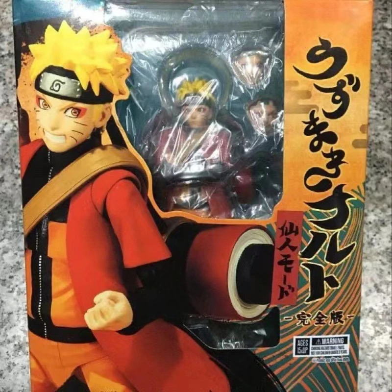 

14CM Naruto Anime Figure Uzumaki Naruto Movable Joint Face Changing Action Figures PVC Statue Toy Model Children's Gift