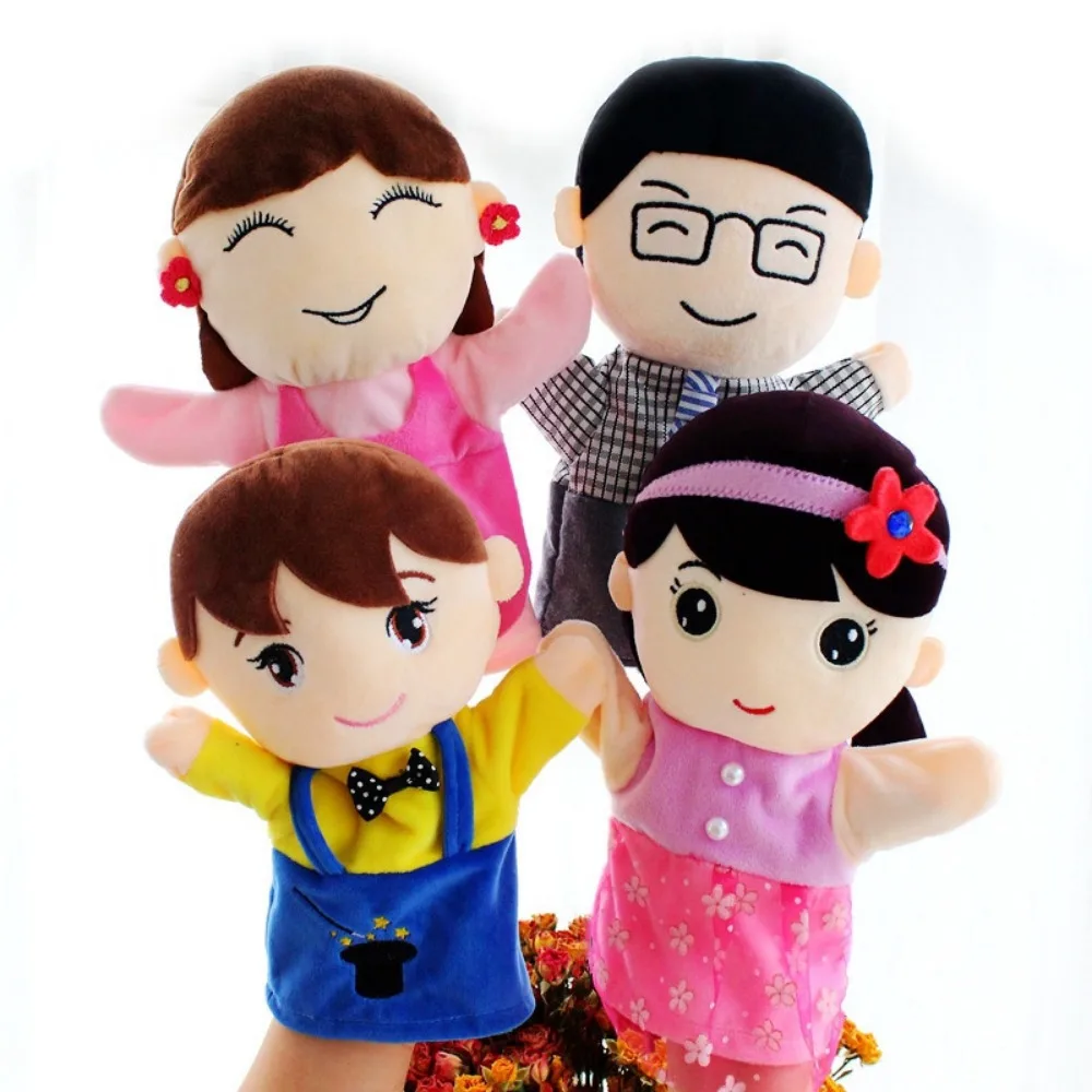 Bed Story Learning Educational Family Finger Puppets Story Hand Puppet Familys Members Storytelling Puppet Familys Hand Puppets