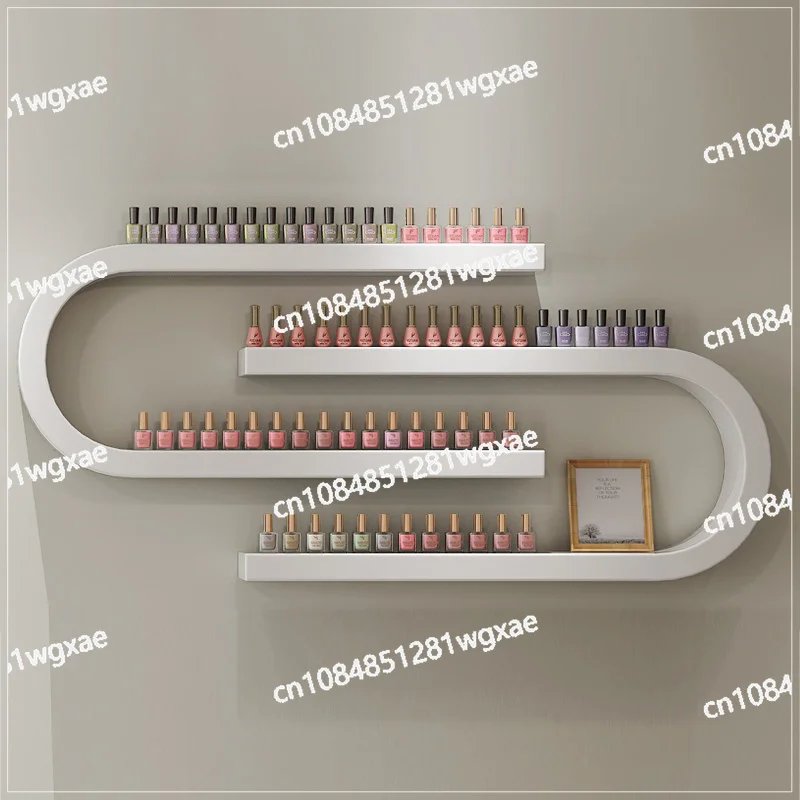 Creative U-shaped Nail Polish Storage Rack Display Rack Nail Salon Cosmetics Wall Rack Wall Hanging