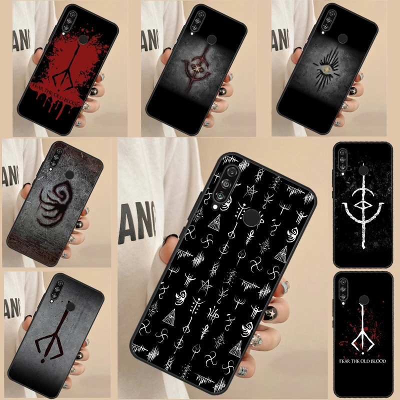 Bloodborne Runes For Huawei Nova Y90 Y70 Y60 Y61 5T 9 10 SE 3i 7i 8i P Smart P20 P60 Pro P40 P30 Lite Case