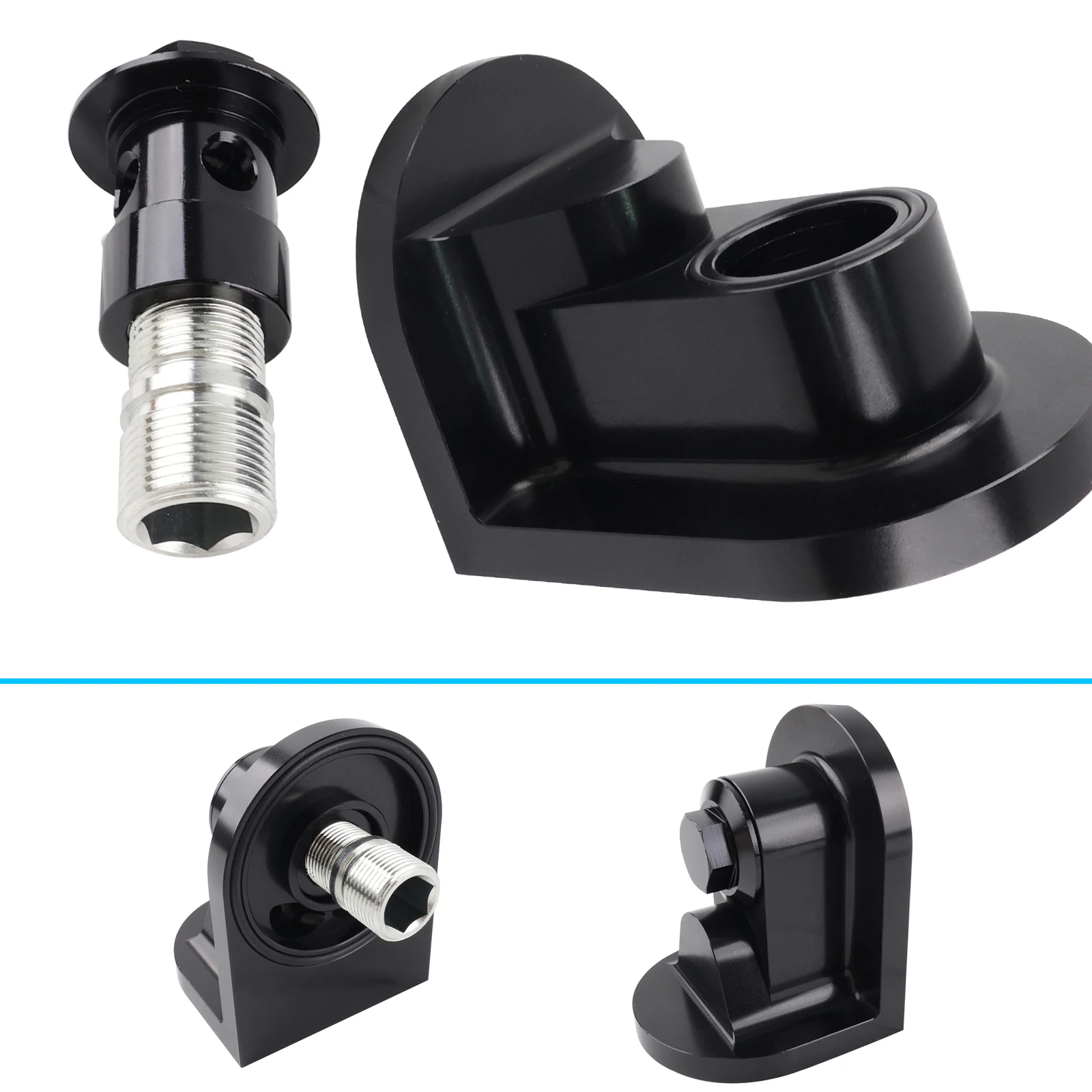 90 Degree Oil Filter Relocation Adapter For Honda EG EK Civic K B D H F Series