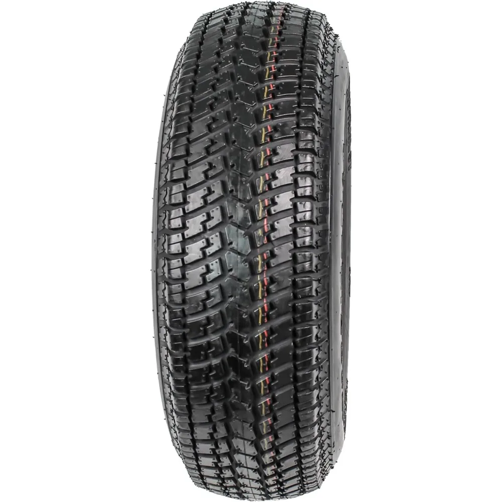 السيارات المشهورة - قطعتان من إطارات المقطورة الشعاعية على الحافة ST205/75R14 نطاق الحمل D 14 بوصة 5 عجلة بقضبان بيضاء