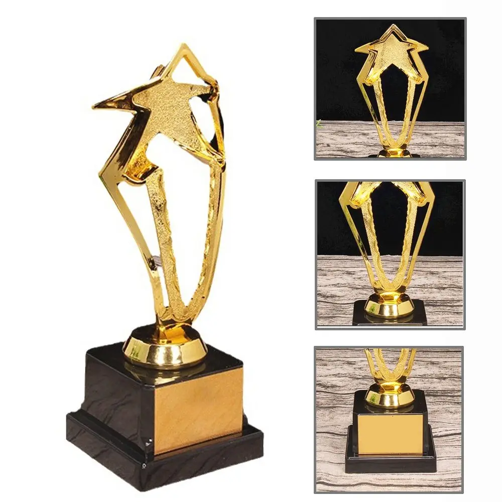 

Plastic Award Trophy Singing Dancing Competition Golden Winner Award Trophy Toy Star School Rewarding Supply Reward Prize Cup