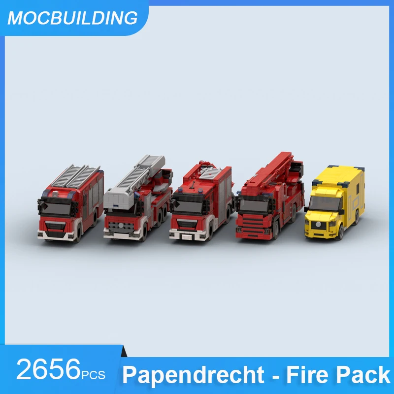 

Строительные блоки MOC Pap (26cht Fire Pack Модель DIY Сборка кирпичей Обучающие креативные игрушки Коллекция Дисплей Транспортные подарки