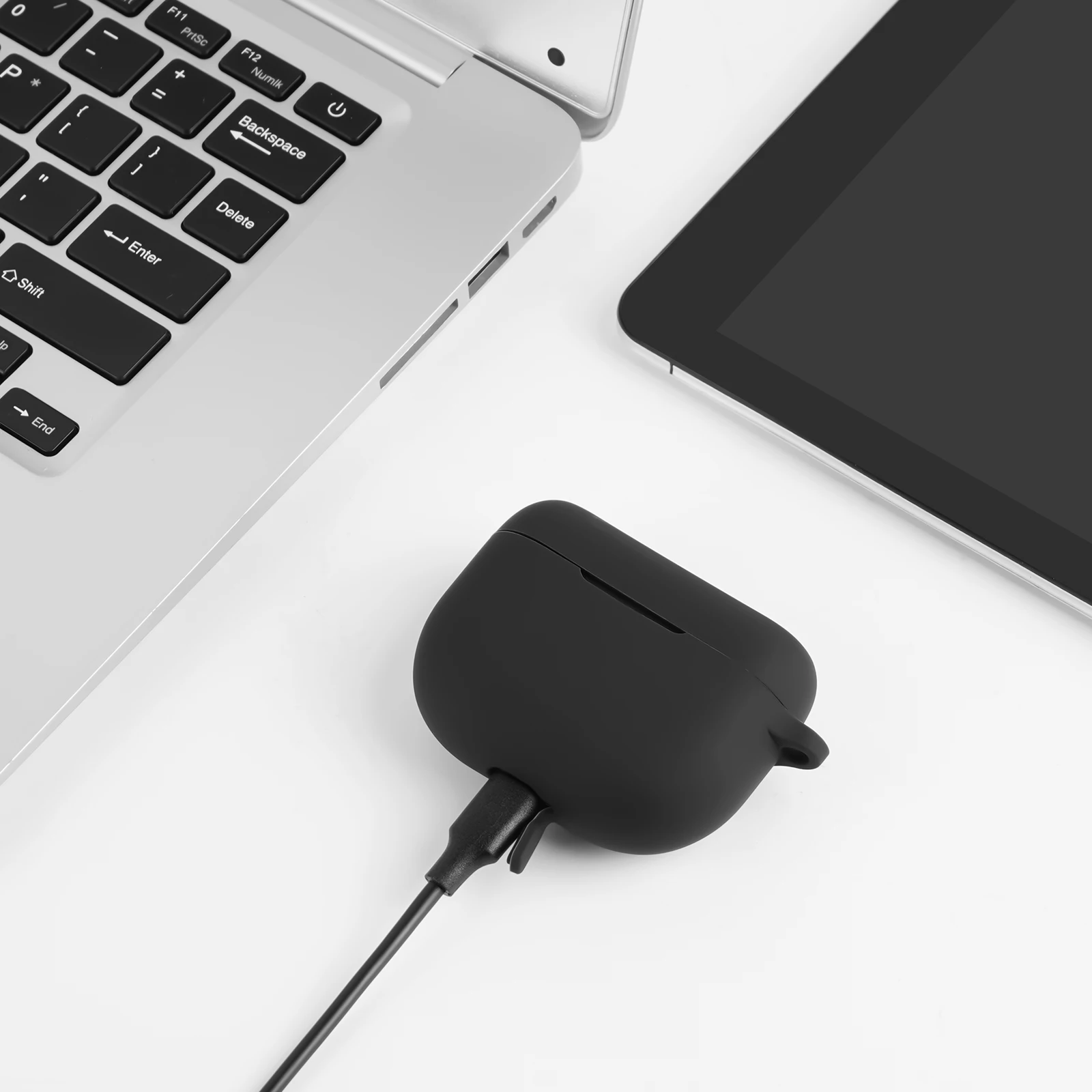 เคสซิลิโคน Geekria เข้ากันได้กับหูฟังไร้สาย Jabra Elite 8 Active True Wireless