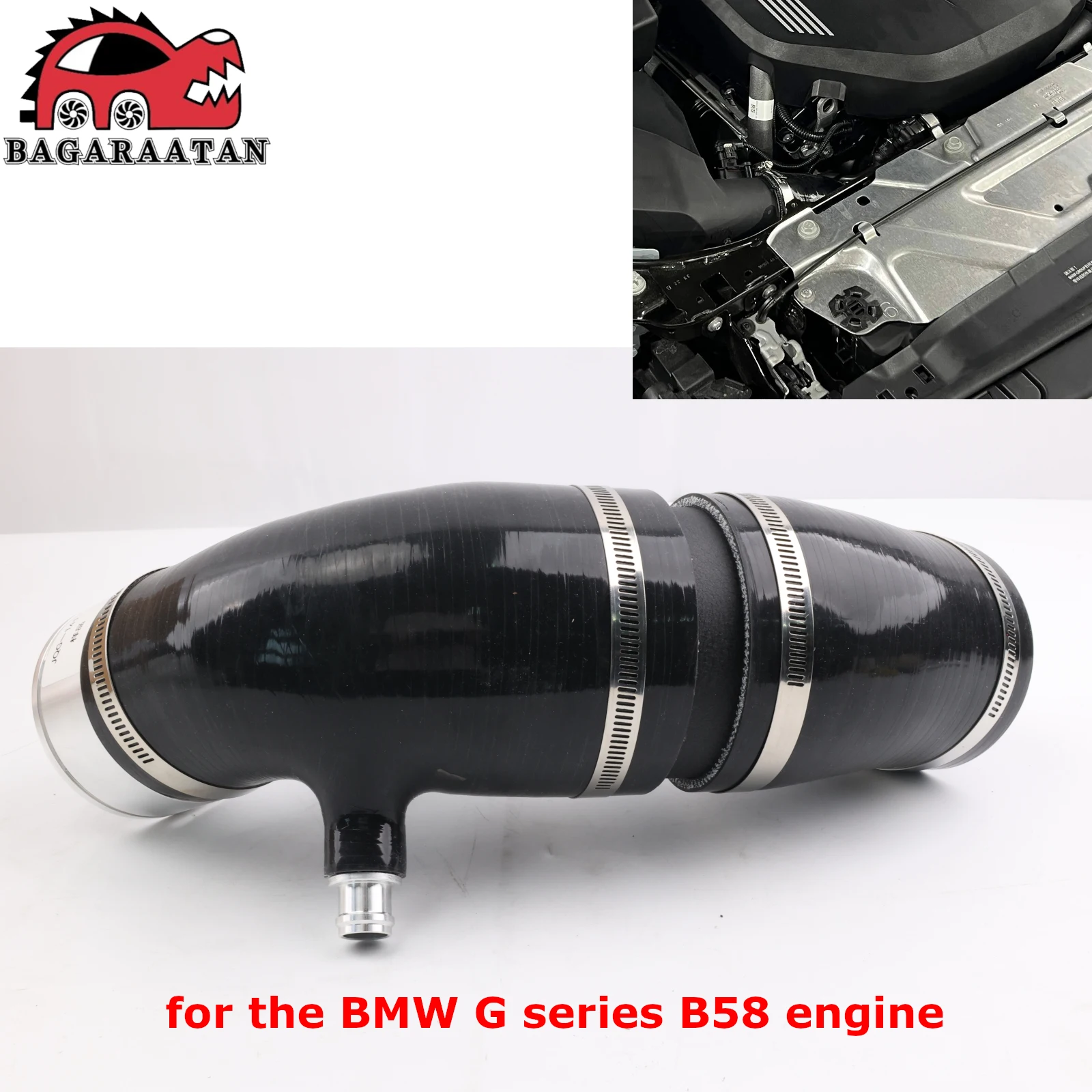 Kit de entrada de turbo para el motor BMW serie G B58, caja de aire OEM, tubo de silicona para Toyota A90 MKV Supra, para BMW M240i M340i M440i