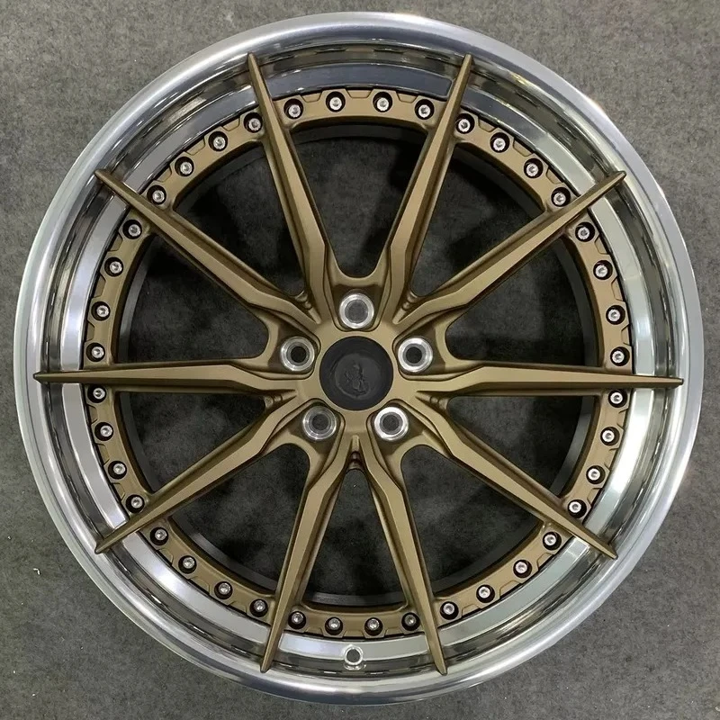 2-piece forged aluminum alloy wheels Customized 17-26 inch multi-specification alloy rims with 35mm 40mm 20mm ET 98mm