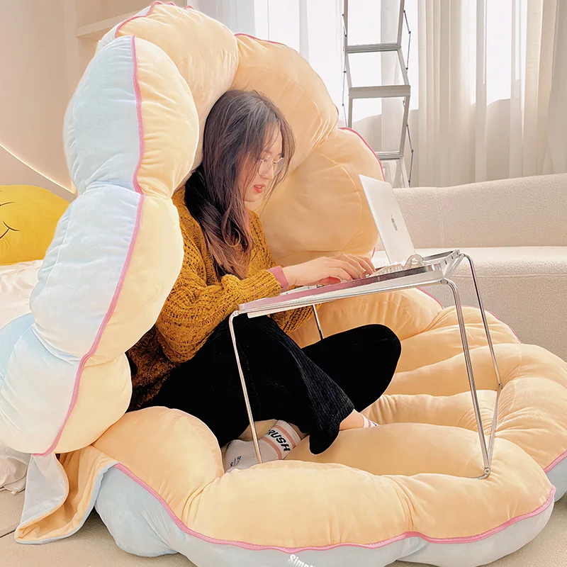Large Clam Plush Cushion Creative Giant Soft Shuck Stuffed Pillow Shell Beanbag Sofa Decorative Body Pillow Back Cushion Decor