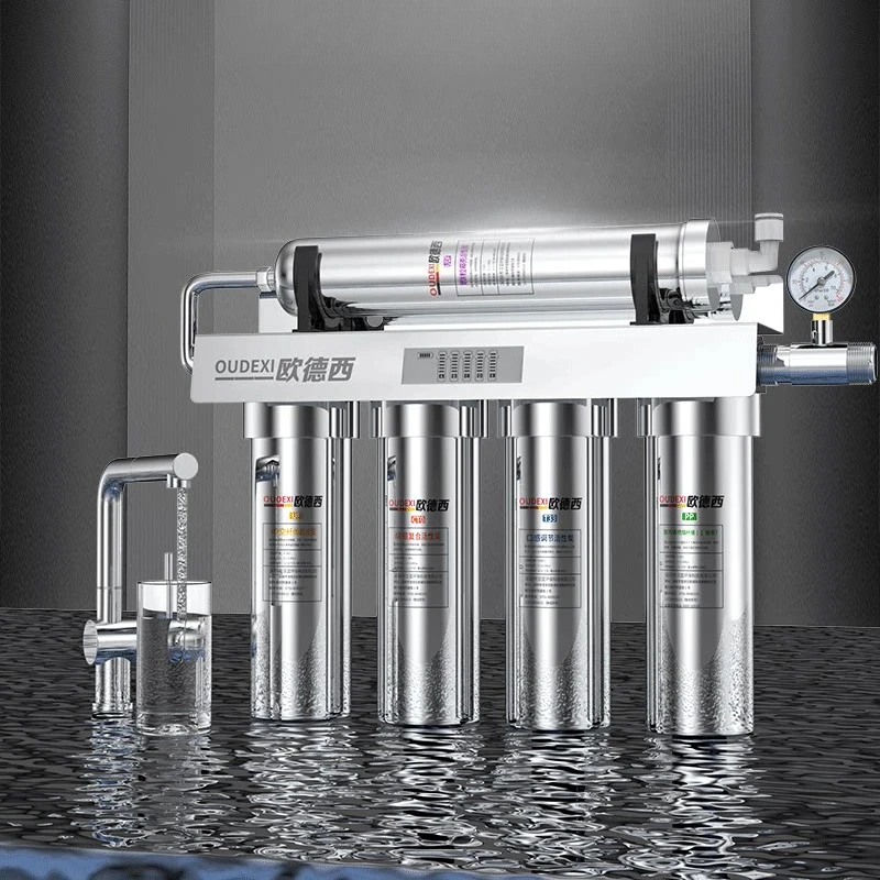 

Фильтр для воды из нержавеющей стали, 5-ступенчатая система очистки, бытовой, для питьевой воды, для кухонного крана, ультрафильтрационный очиститель