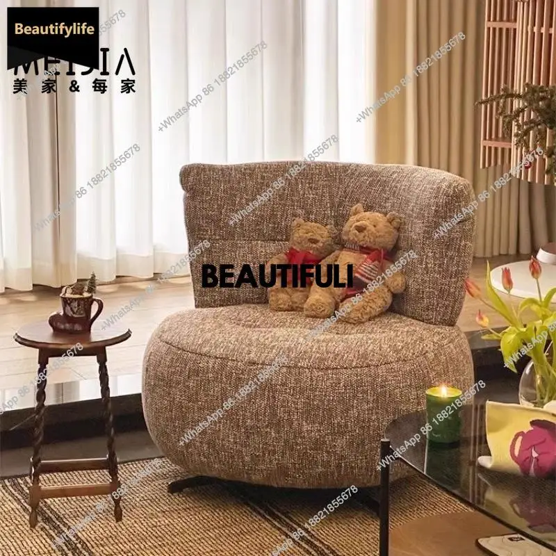 

D80 Одиночный повседневный диван-кресло, итальянский минималистский дизайнерский вращающийся одиночный стул, балкон, спальня, гостиная, скандинавский свет, роскошный c