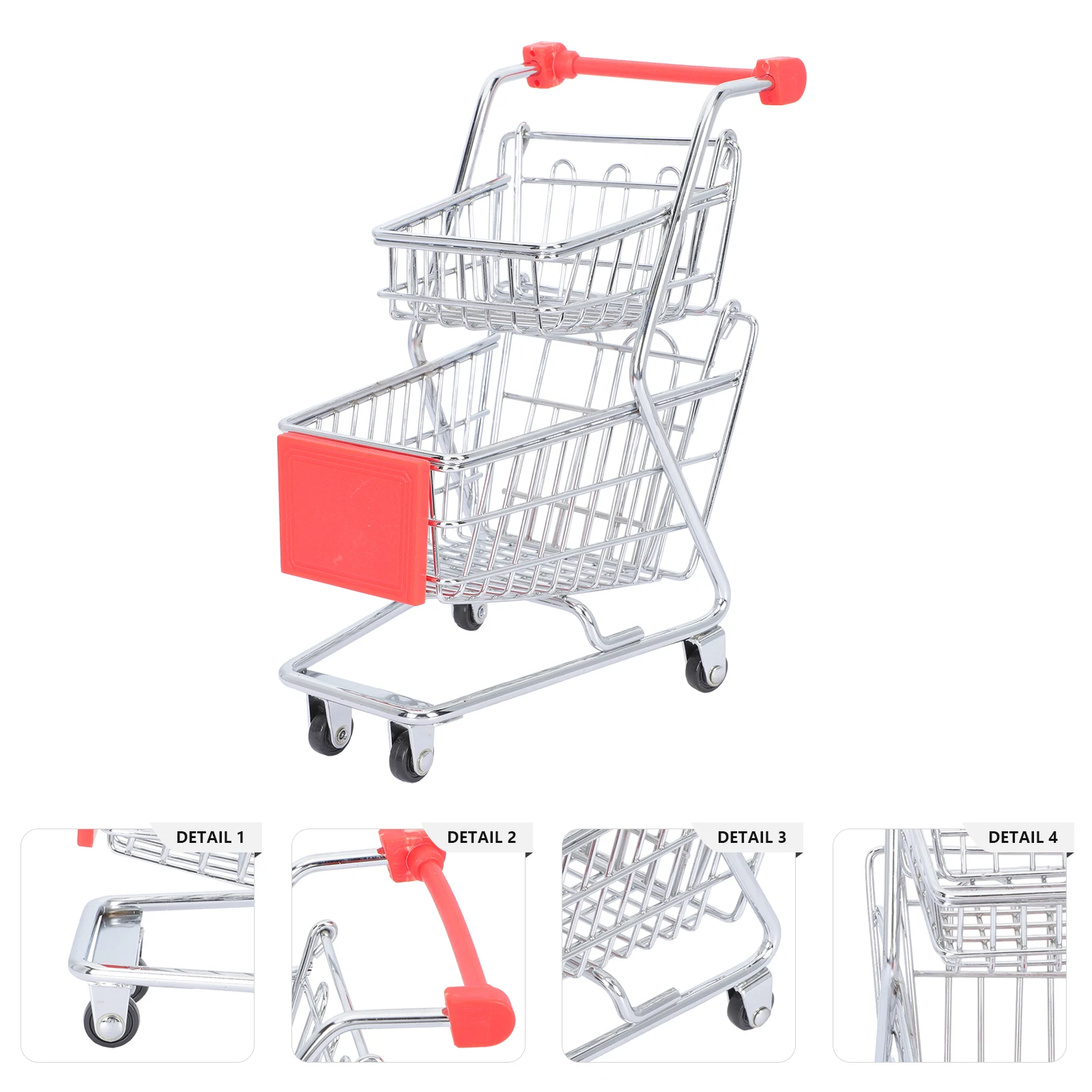 Mini Cart Storage Basket Decorative Fried Food Serving Basket Hotel Snack Holder Cute Trolley Adornment Creative Food Display