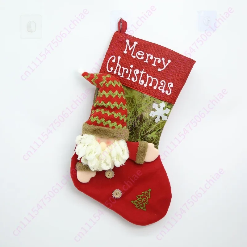 Christmas Stockings 49cm Large Plush Doll, Santa Claus Snowman Elk Pendant
