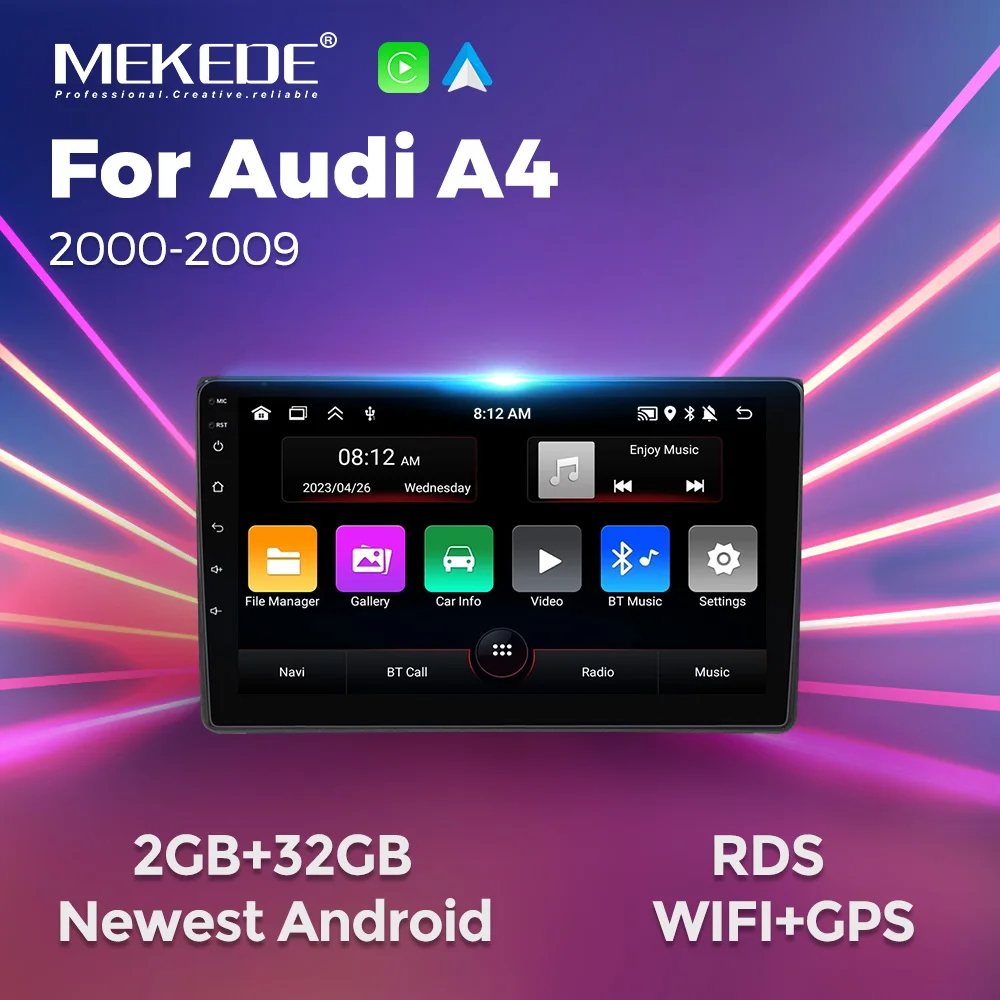 MEKEDE Android 13 Car Intelligent System for Audi A4 B6 B7 S4 RS4 SEAT Exeo 2002-2008 Radio Multimedia For Carplay Android Auto MEKEDE Android 13 Car Intelligent System for Audi A4 B6 B7 S4 RS4 SEAT Exeo 2002-2008 Radio Multimedia For Carplay Android Auto