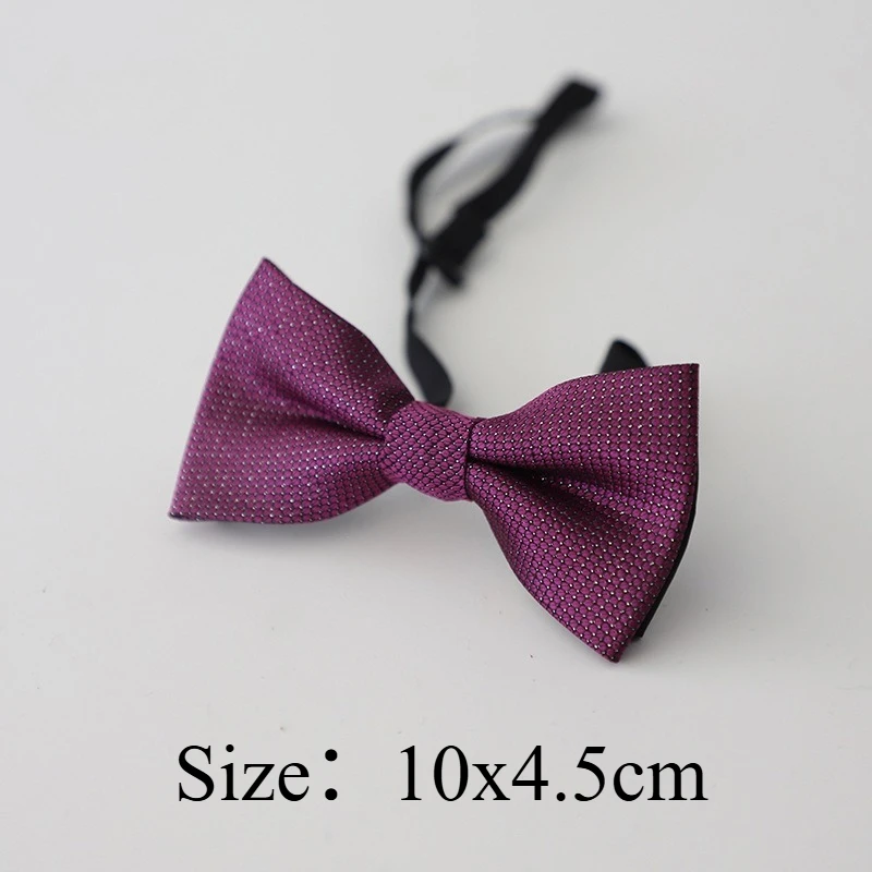 Vintage Kids Red Bow Tie, Solid Color Polka Dot Small Necktie For Boys, Performance Choir Stage Butterfly Tie Costume Accessory