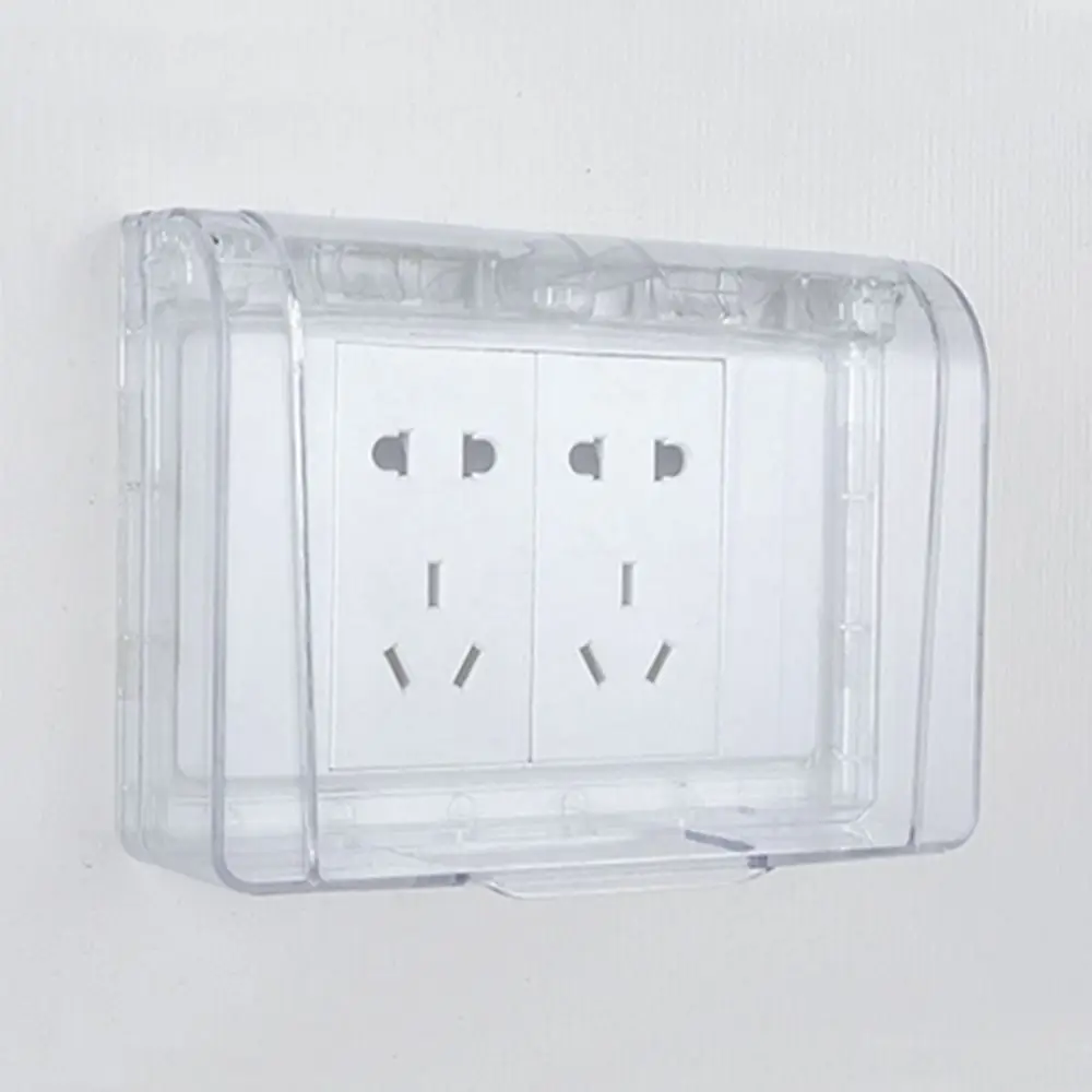 Wall-mounted Switch Protective Cover Plastic 86 Type Socket Waterproof Box Self-Adhesive Splash-Proof Box Wall