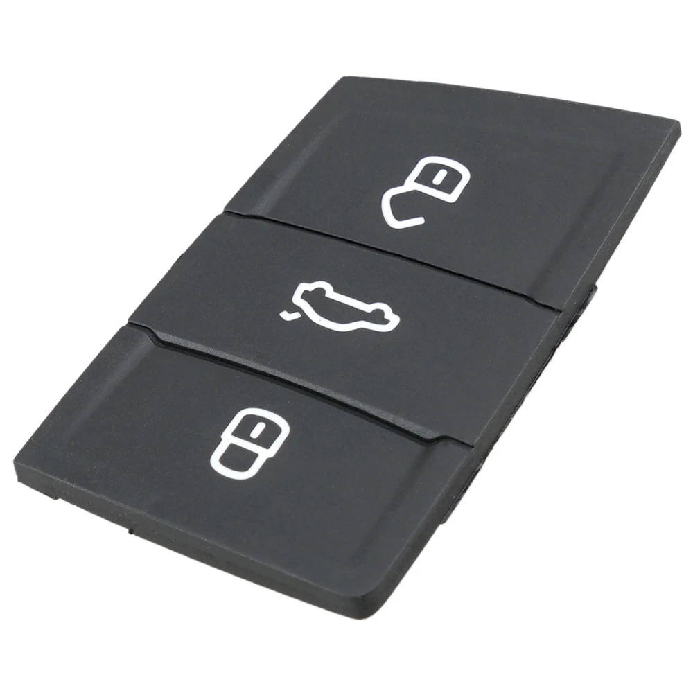 Coque de clé de voiture en caoutchouc à 3 boutons, télécommande intelligente automatique, porte-clés, adaptée pour Golf 5 4 7 Mk4 6 Octavia A7 Seat