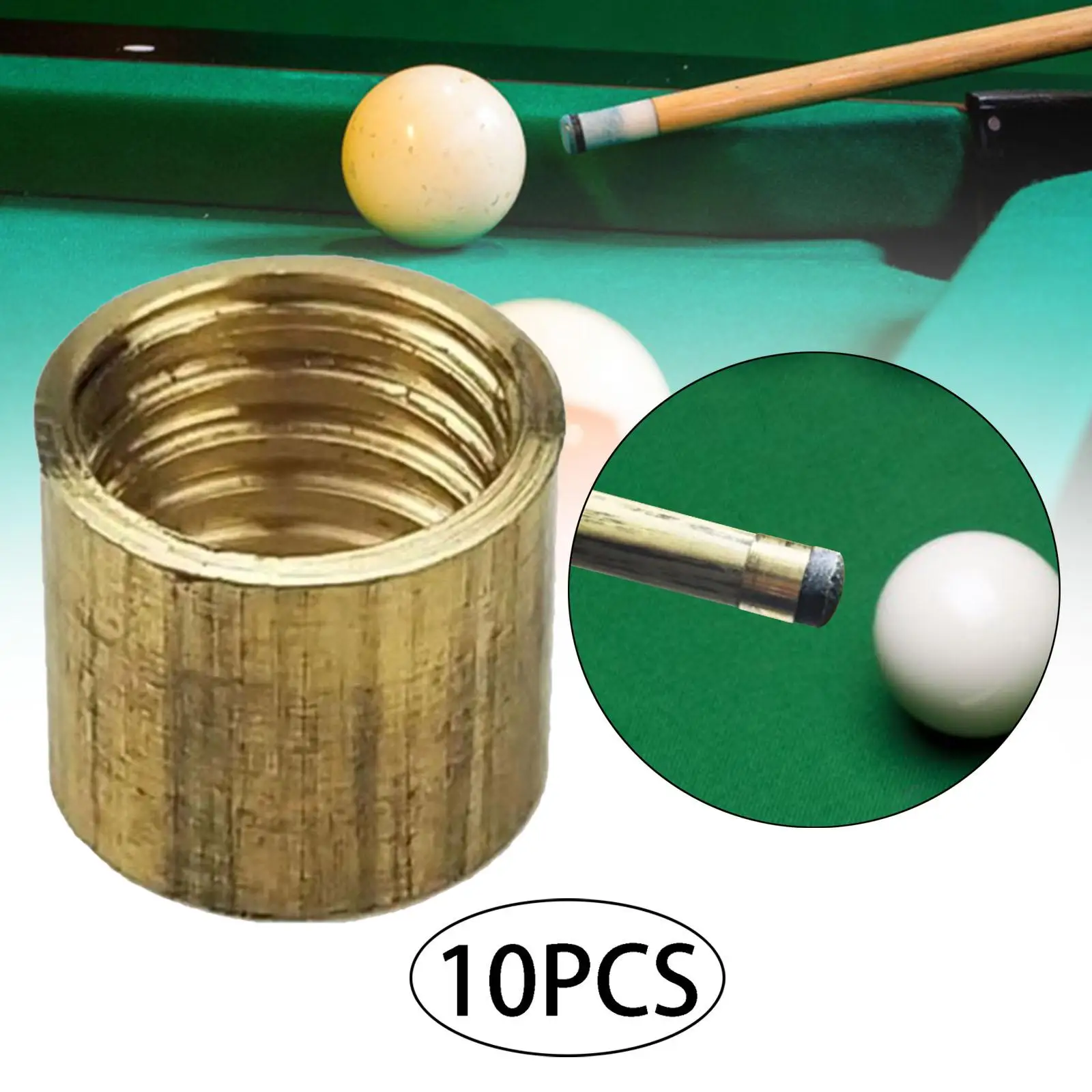

Billiard Cue Ferrule Tube Copper Hoop Durable Repair Part Billiard Stick Accessories Kit for Professional Pool Cue Repair