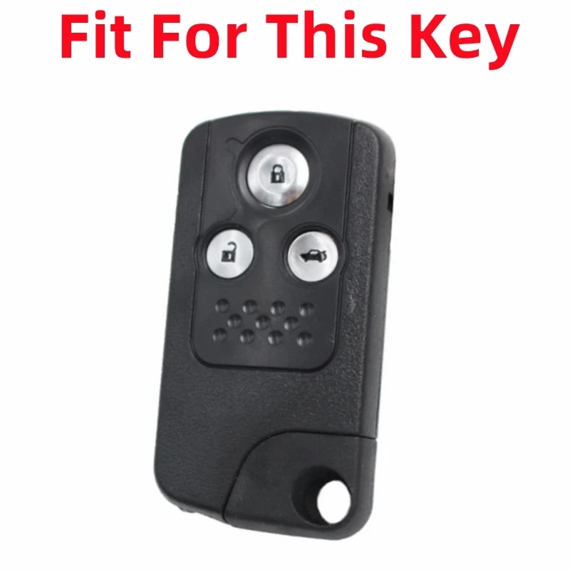 Genuine Leather 3Button Key Case Cover For Honda CRV Fit Shuttle Fried Freed Spike StepWGN RG1 Spada