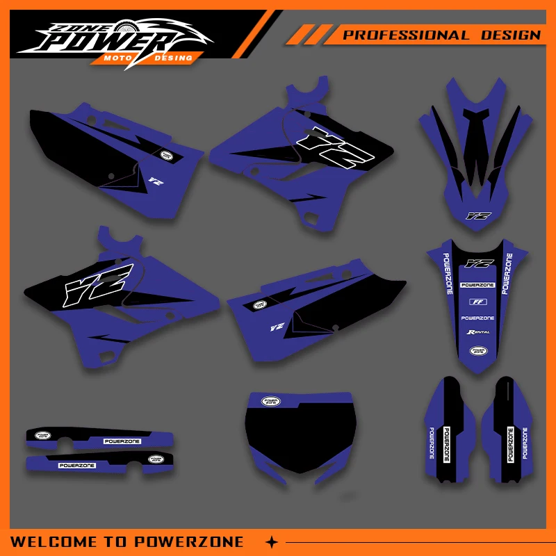 

Powerzone Graphics For YAMAHA YZ250 2015-2021 YZ125 YZ 250 2016-2021 YZ250X Decals Stickers Motorcycle Background Custom 01