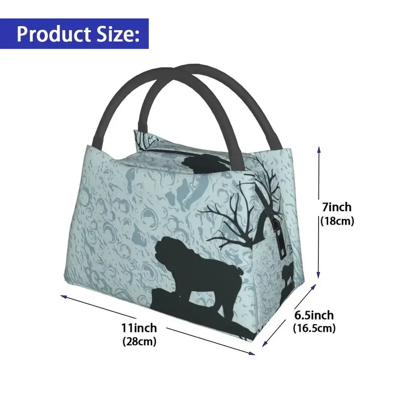 Tiếng Anh Bulldog Cách Nhiệt Bữa Trưa Túi Nữ Frenchies Chó Resuable Nhiệt Làm Mát Hộp Đựng Bento Bệnh Viện Văn Phòng