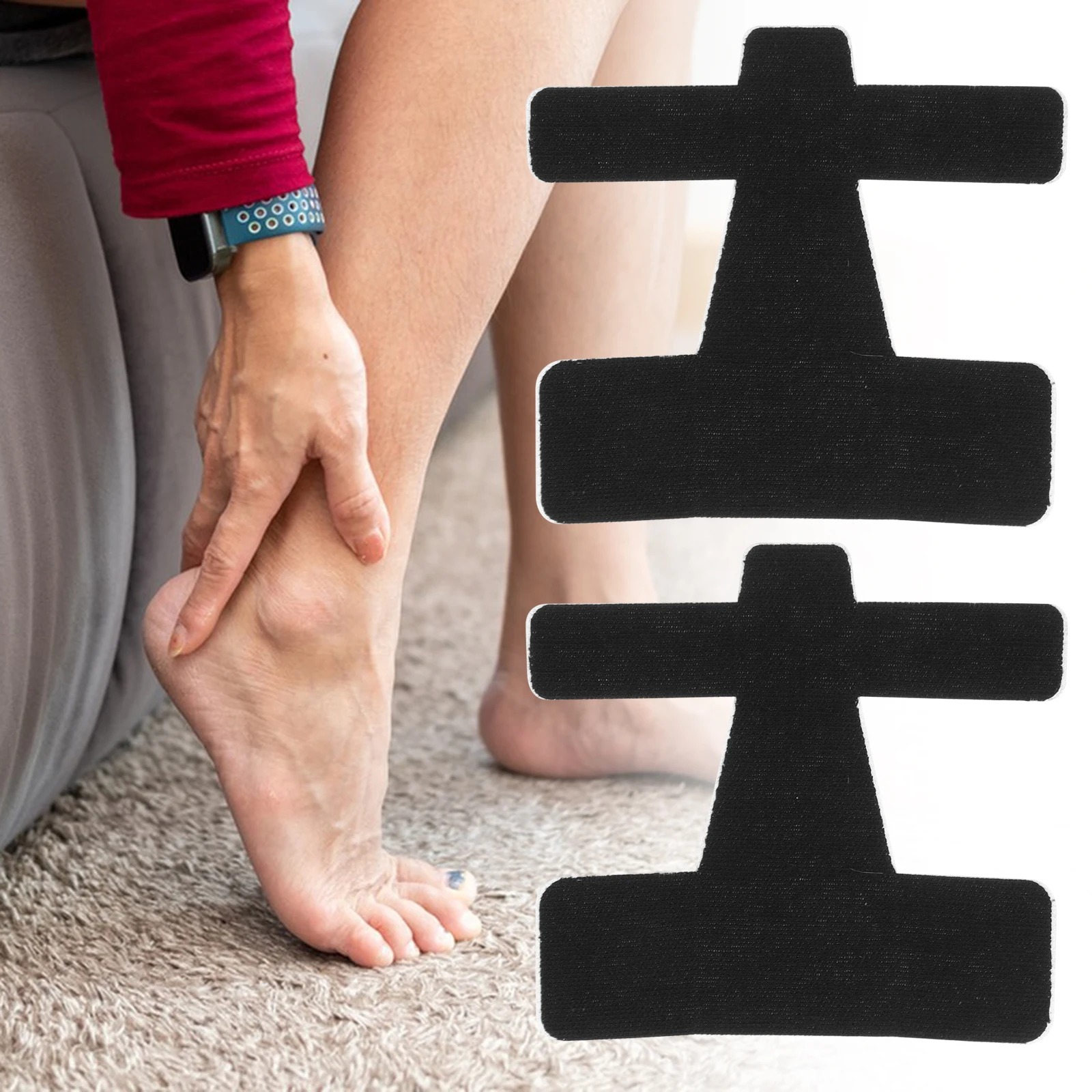 

6pcs Protector Sports Toe Protector Anti-wear Patch for Sports Foot Care Products Black Precut Gentle Reliable Adjustable