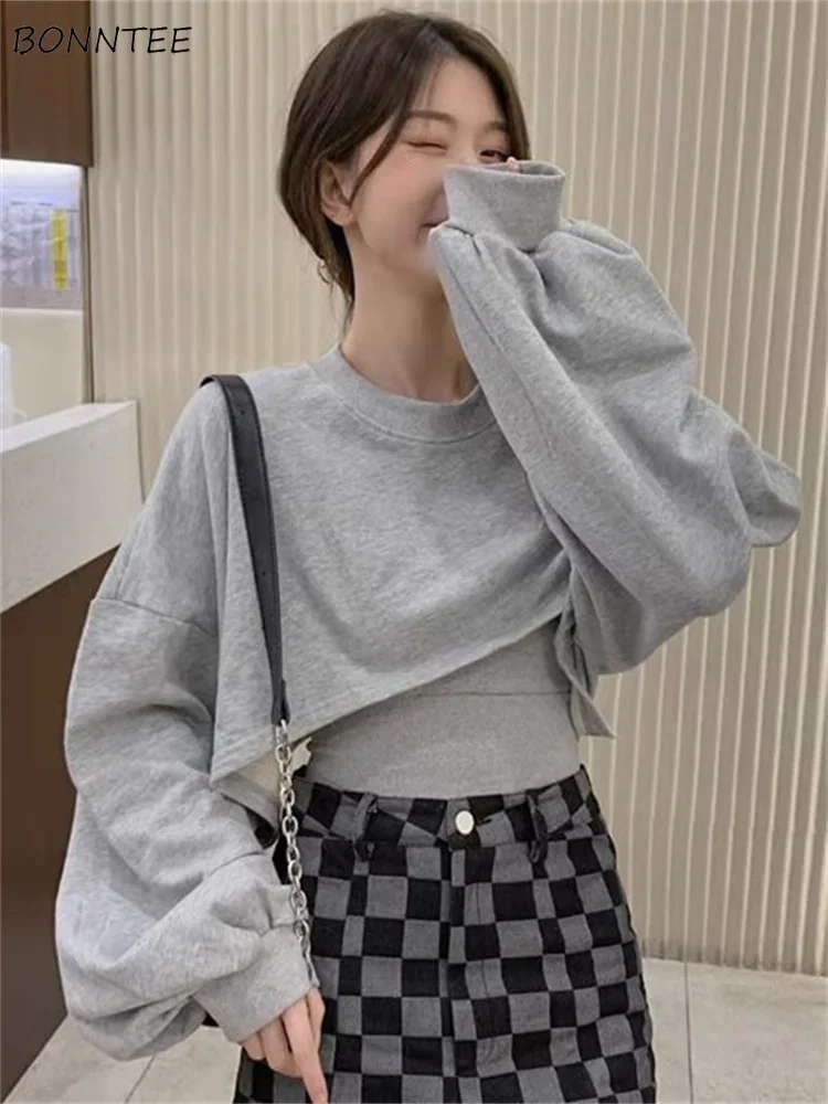 

Комплекты из двух предметов, женские наряды, укороченные толстовки, тонкие майки Ulzzang, индивидуальная крутая модная уличная одежда, универсальная простая