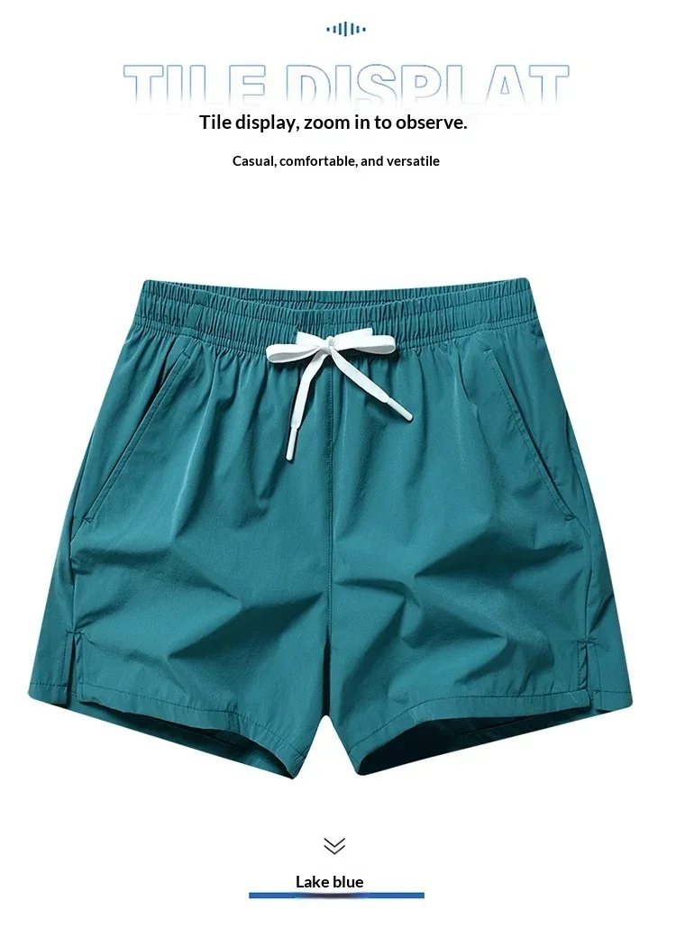 2026 Sommer Bestseller Sportshorts Laufshorts für Männer und Frauen mit Reißverschlusstasche Paarshorts Strandshorts – Detail 3