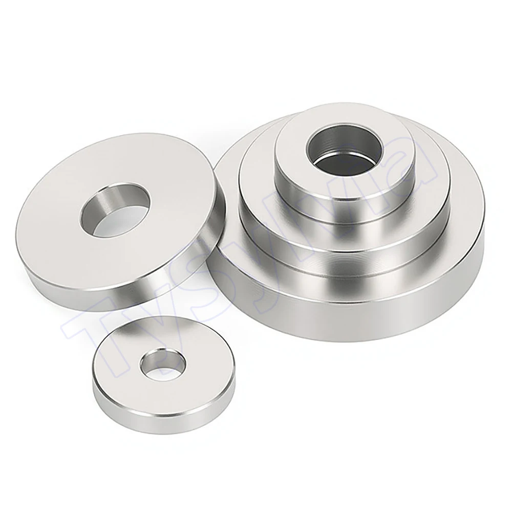 Inner Dia 11mm-35mm 304 Stainless Steel CNC Machined Precision Flat Washers OD 14mm-45mm Hollow Round Gasket Thickness 2mm-10mm