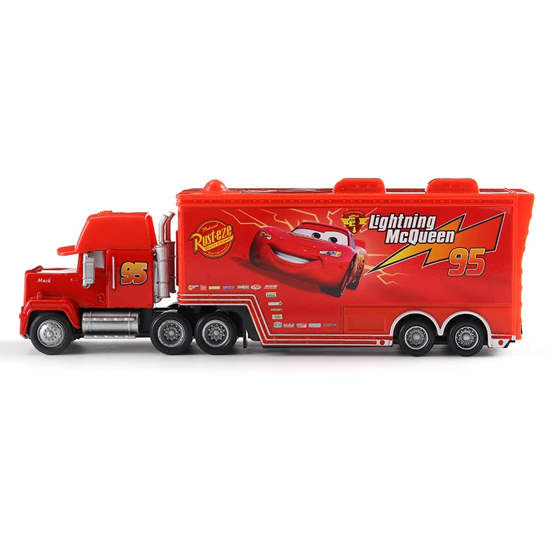 Disney Cars 95 Mack Truck 43 King Lightning McQueen Racing 1:55 Die Cast Modello Per Bambini Veicolo Giocattoli Collezione Regali Di Compleanno