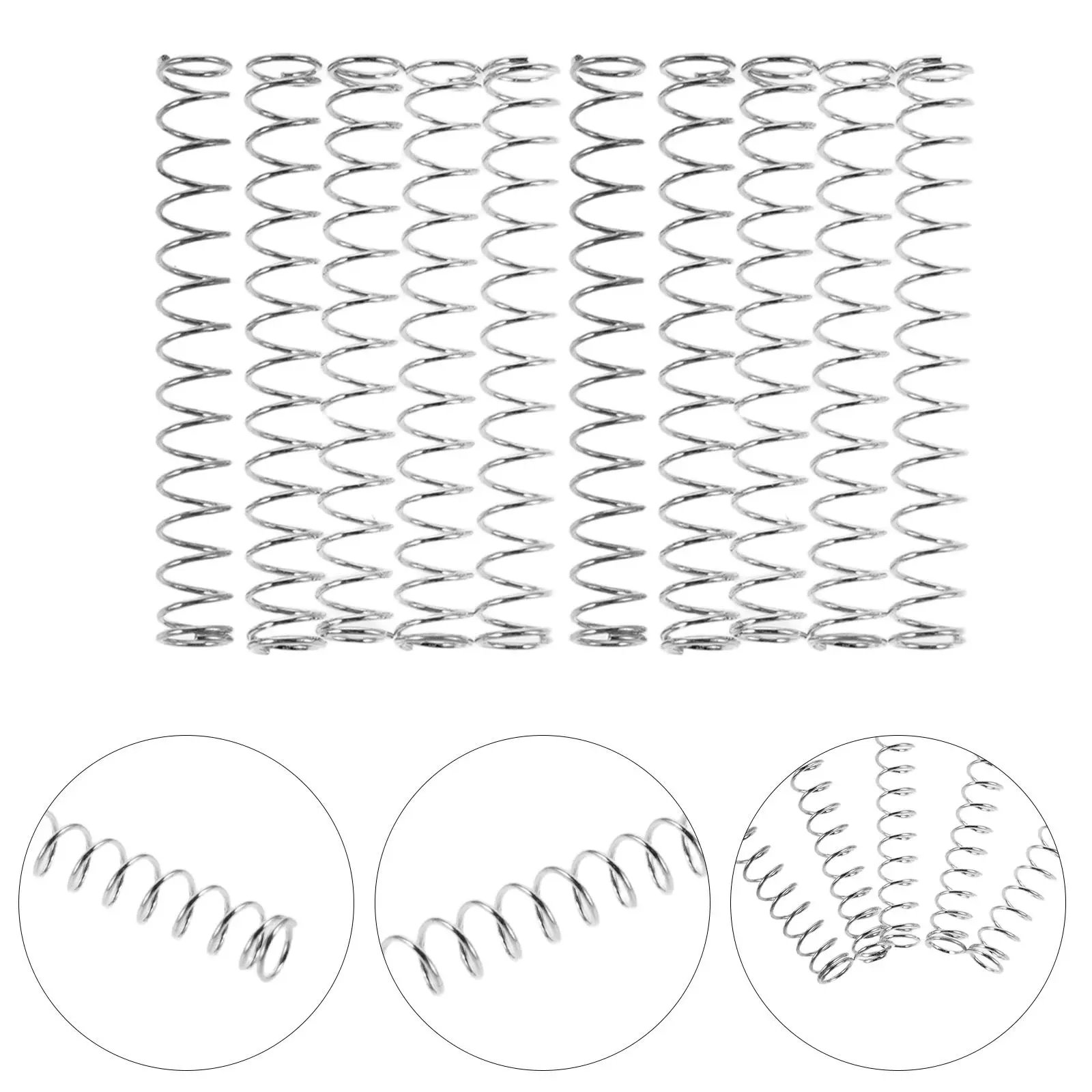 

100 шт. сменных пружин для ручек, компрессионные пружины из нержавеющей стали для шариковых и гелевых ручек, для сохранения чернил и механизма клик-ретурн, 0.4 мм, 4 мм