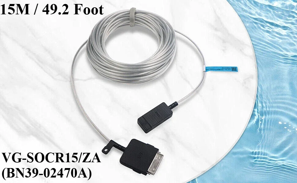 Удлинительная линия 15 м для телевизора Samsung QN43LS03AAF QN50LS03AAF QN55LS03AAF QN65LS03AAF QN75LS03AAF QN85LS03AAF XZA One Connect Cable