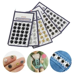 1 Sheet 5mm Doll Clothing Button Mini Button Small Buckle Doll Button Doll Toy Accessories Dark Buckle