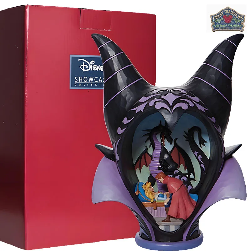 

Disney Original Garage Kit Sleeping Beauty Scene Ornament Artist Jimshore 260MM Anime Figures Toys for Boys Gift Model Ornaments